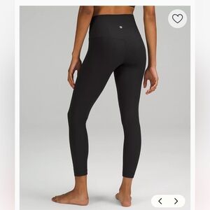 NWT Black lululemon Align™ Ribbed High-Rise Pant 25" Size 2